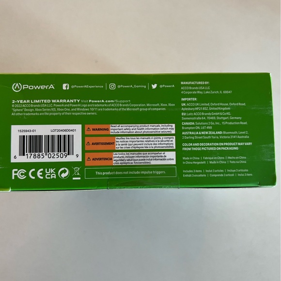 Brand NEW PowerA XBOX Wired Controller in Army Grayscale. - Picture 4 of 4